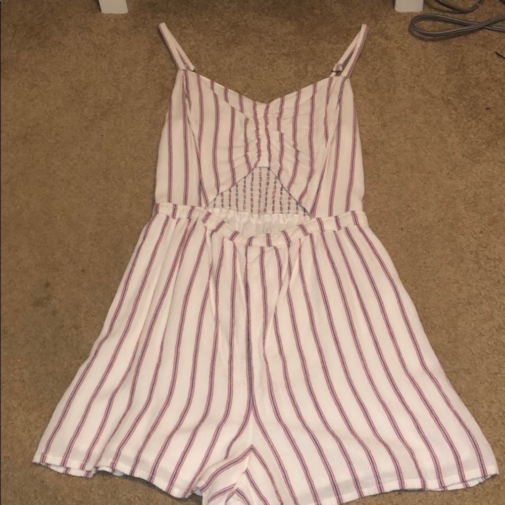 Striped romper